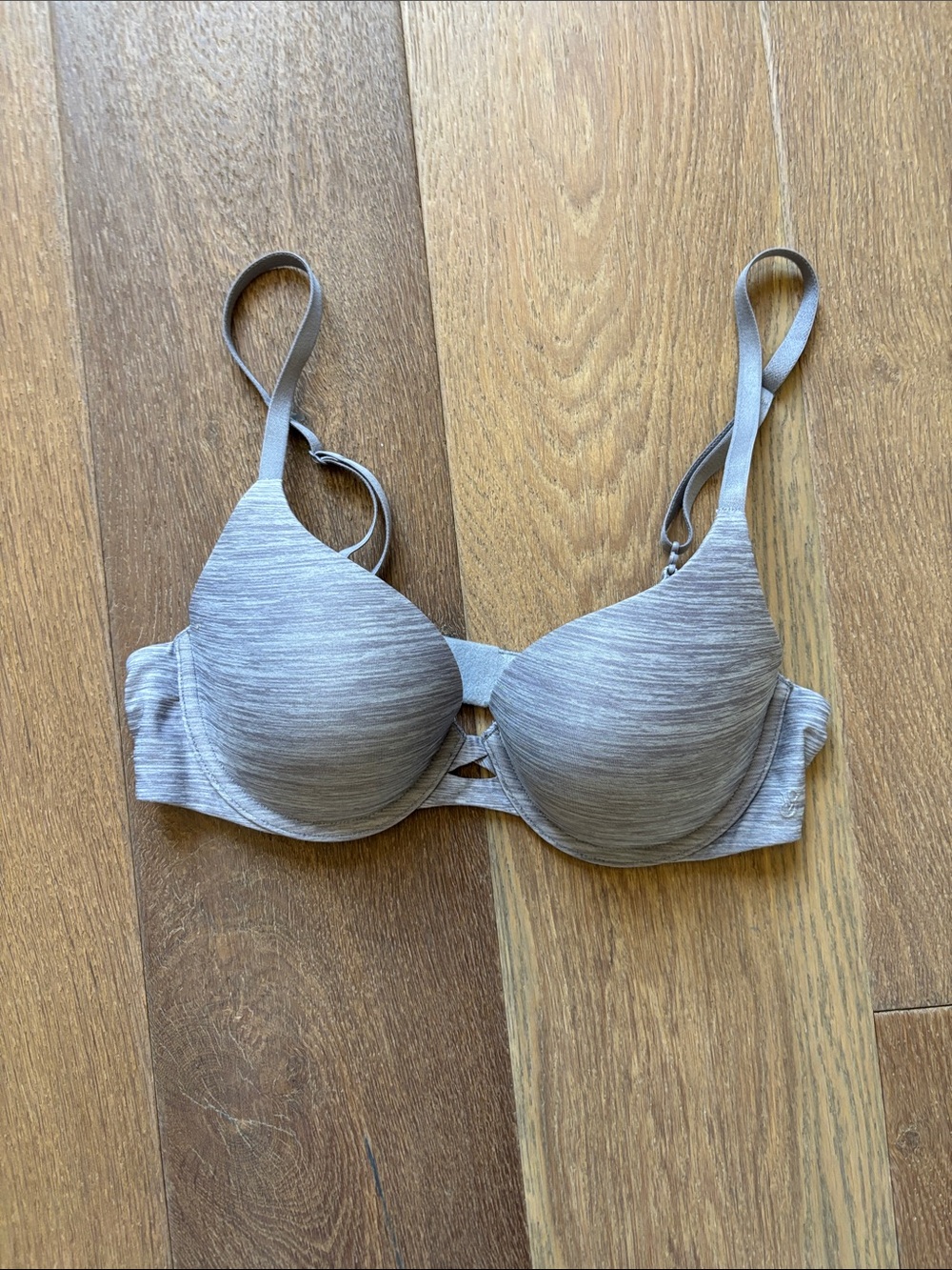 Victoria's Secret ‘Perfect Shape’ Heathered Light Gray Molded Cup Bra